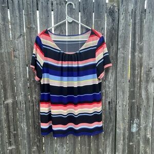 Striped Women's Plus Size Top